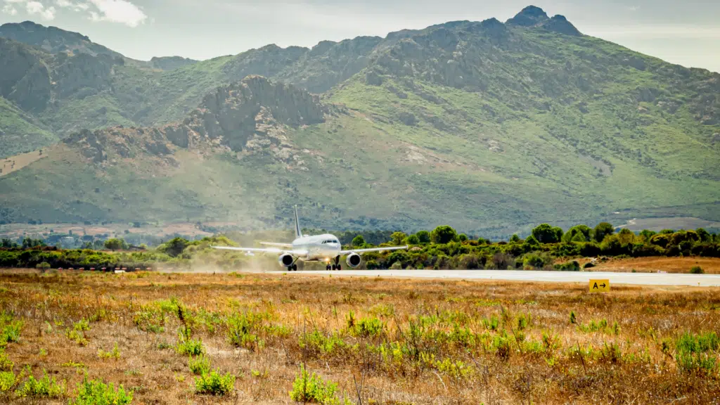 Avion sur le point de décoller