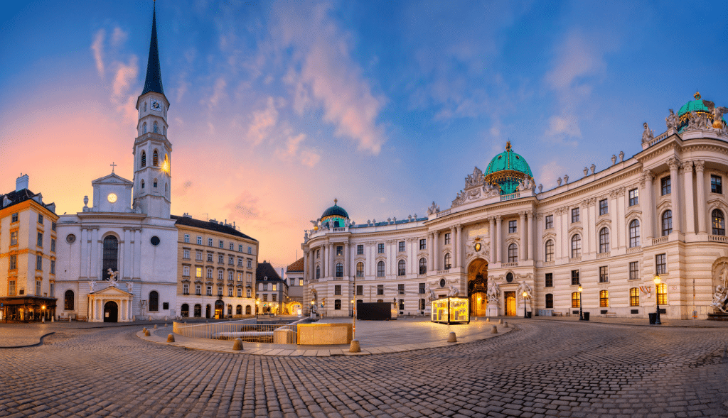 Place principale de la ville de Vienne