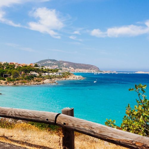 Vue sur la mer en partant de Monticellu