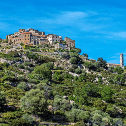 Vue aérienne de San Antonino