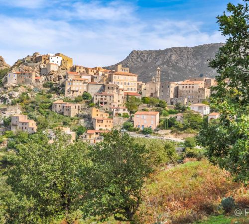 Vue du village de Speloncato